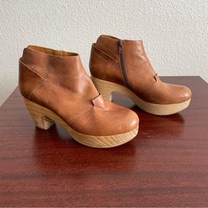 Coclio Tallis Clogs Booties Teak Brown Size 39